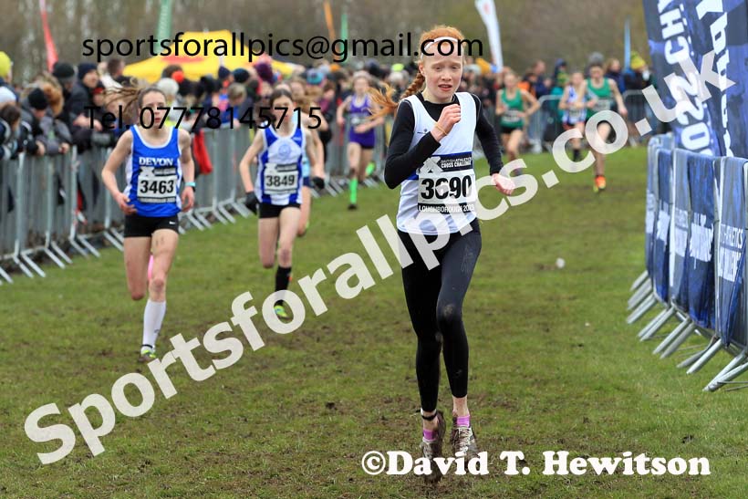 Girls Under-15s 2023 UK CAU Inter Counties Cross Country Champs, Prestwold Hall, Loughborough. Photo: David T. Hewitson/Sports for All Pics